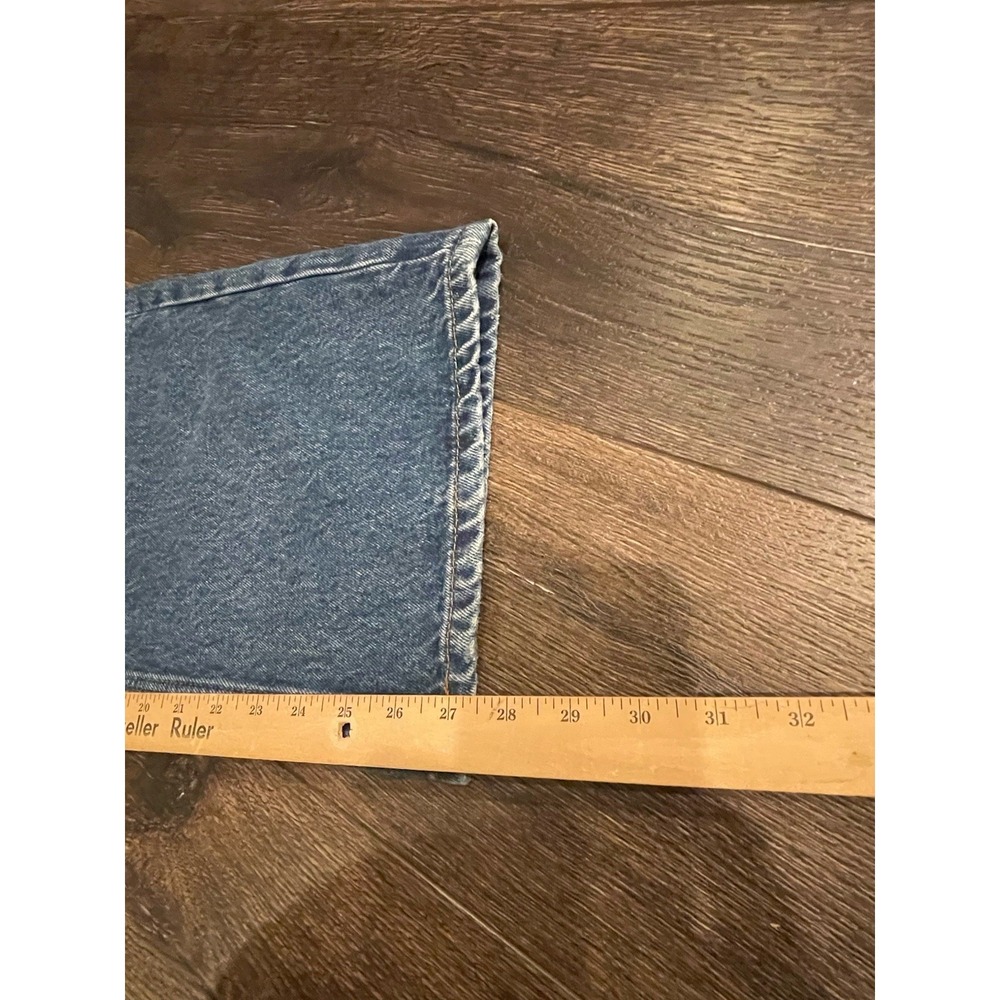 Free People Jeans Womens 30L Deep Trance Dropped Boyfriend Wide Leg We The Free - Picture 10 of 13